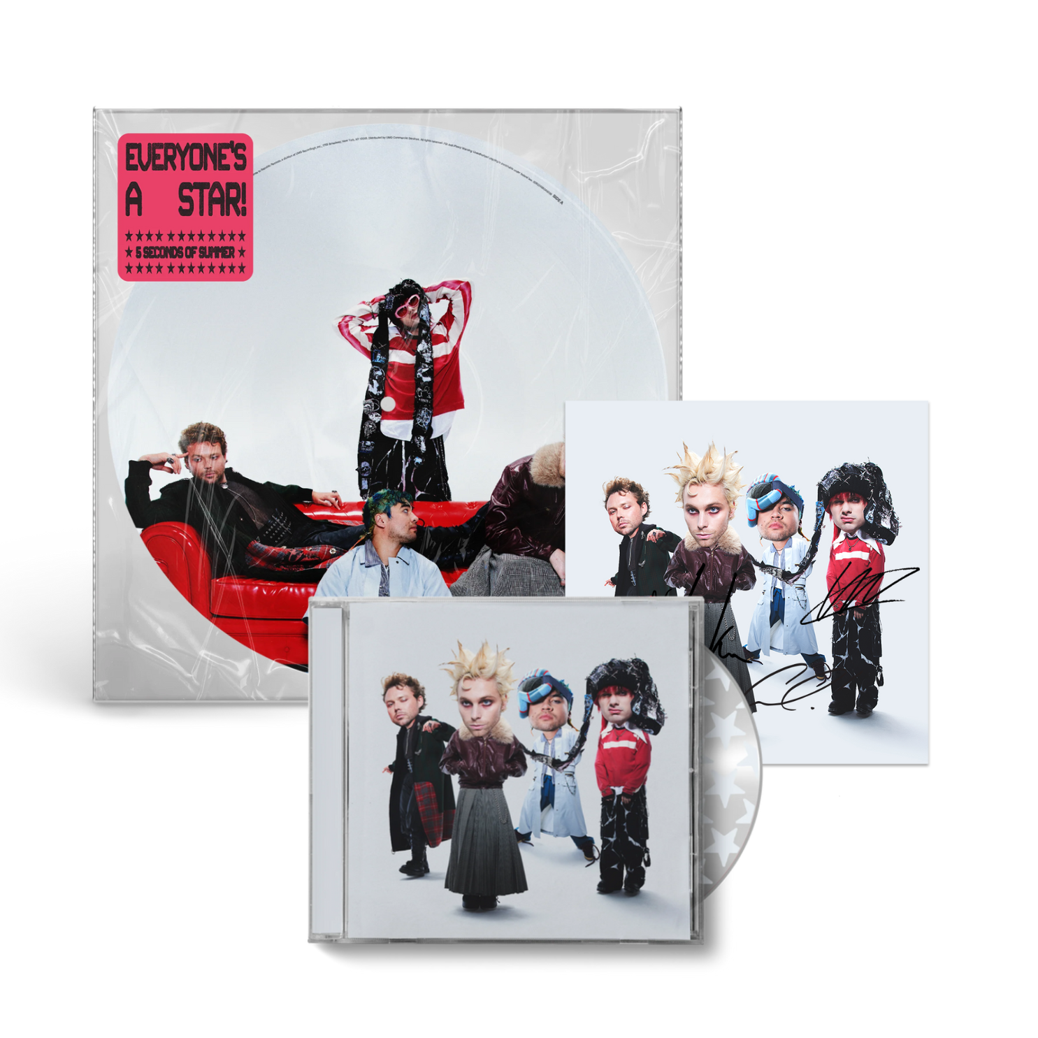 EVERYONE'S A STAR! PICTURE DISC, CD + SIGNED ART CARD
