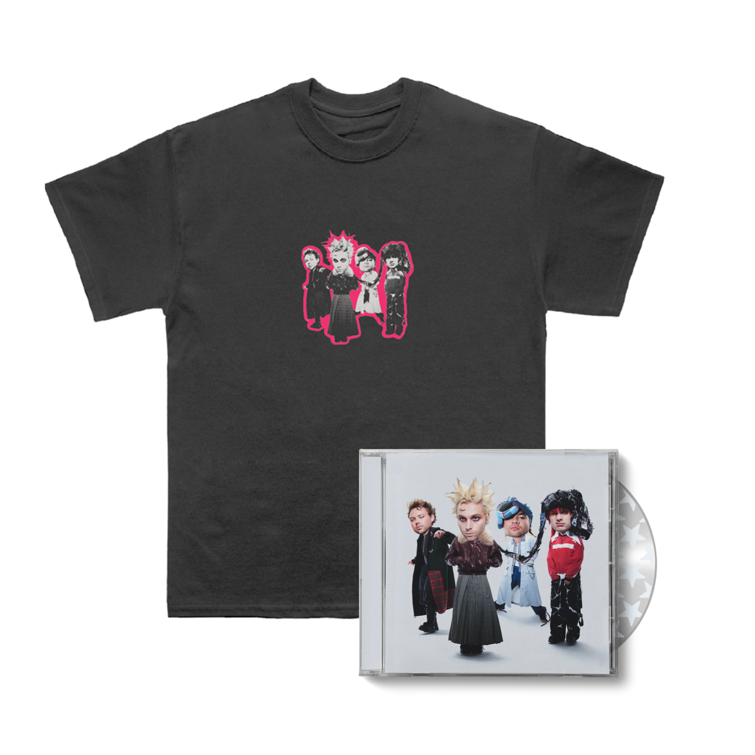 EVERYONE'S A STAR! CD + Band T-Shirt (Black) Bundle