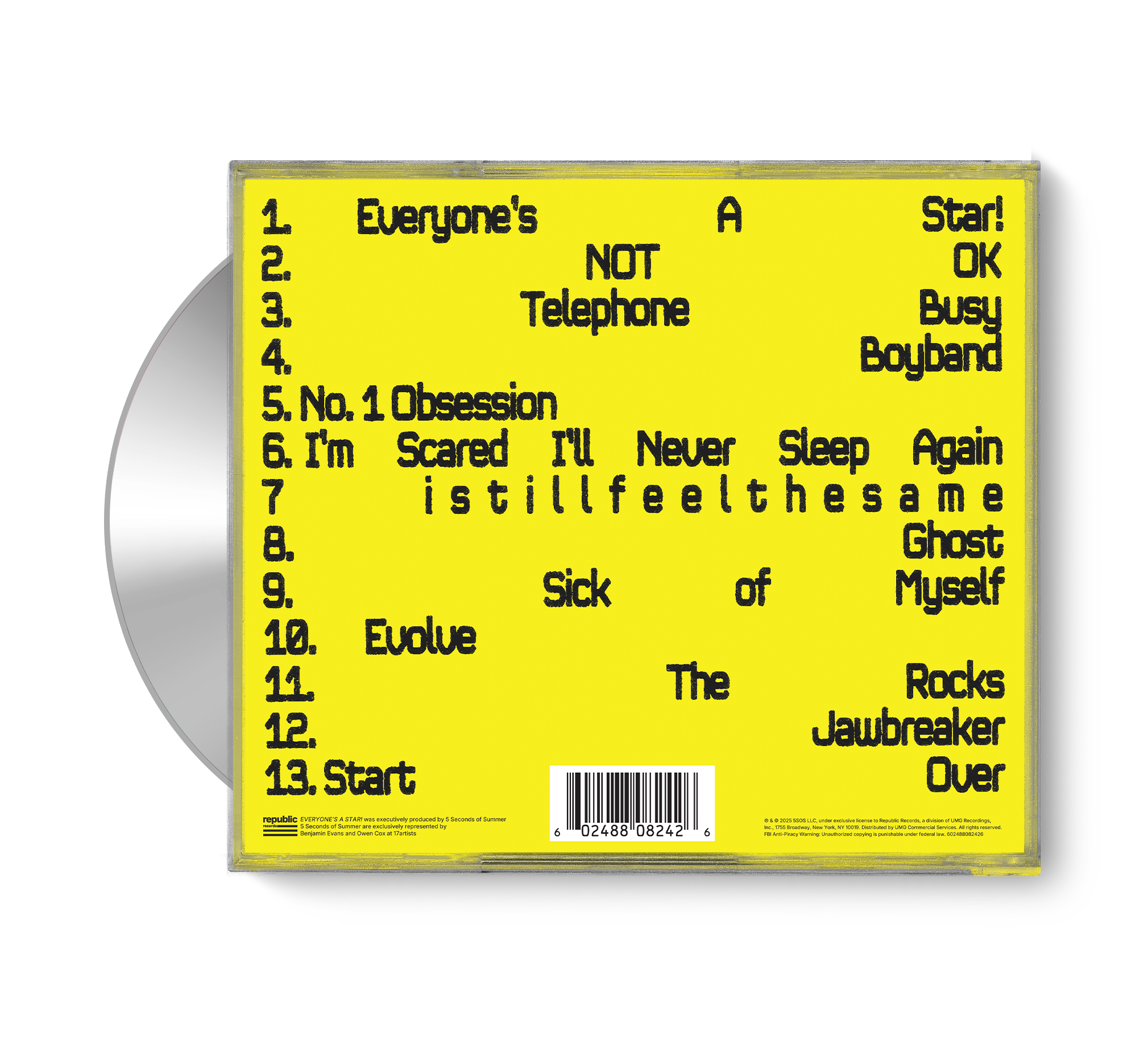 5 Seconds Of Summer - EVERYONE'S A STAR! (Luke Deluxe) Store Exclusive CD