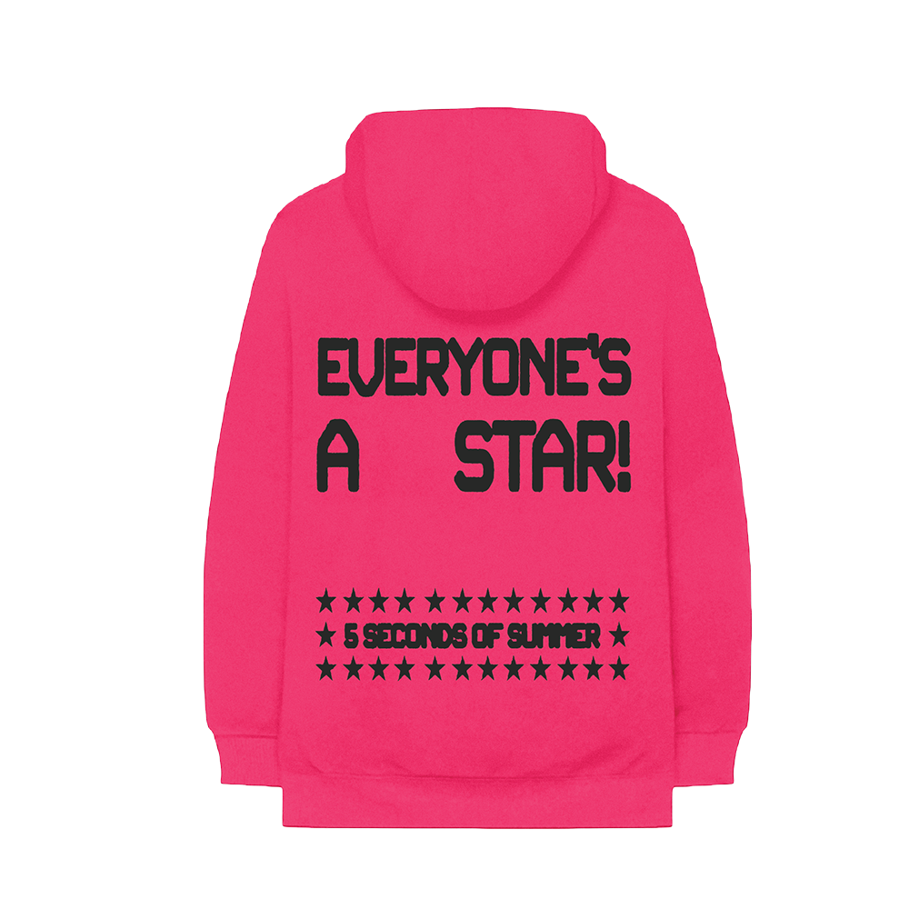 5 Seconds Of Summer - EVERYONE'S A STAR! Hot Pink Hoodie