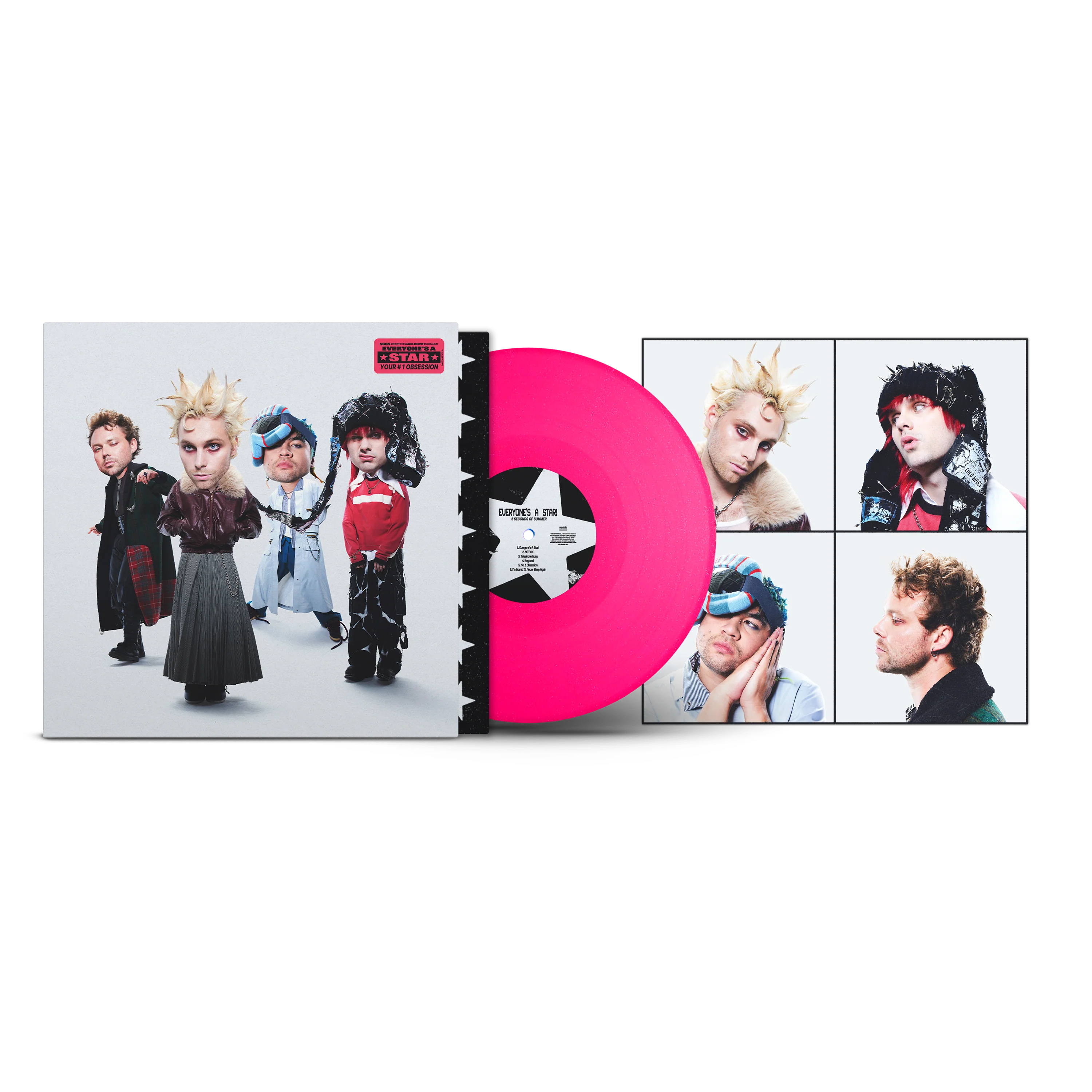 5 Seconds Of Summer - Everyone’s A Star! Exclusive Hot Pink Glitter Vinyl
